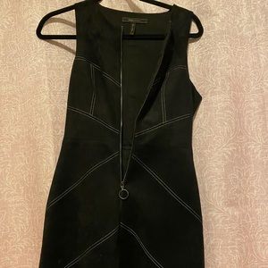 BCBG black full zipper dress